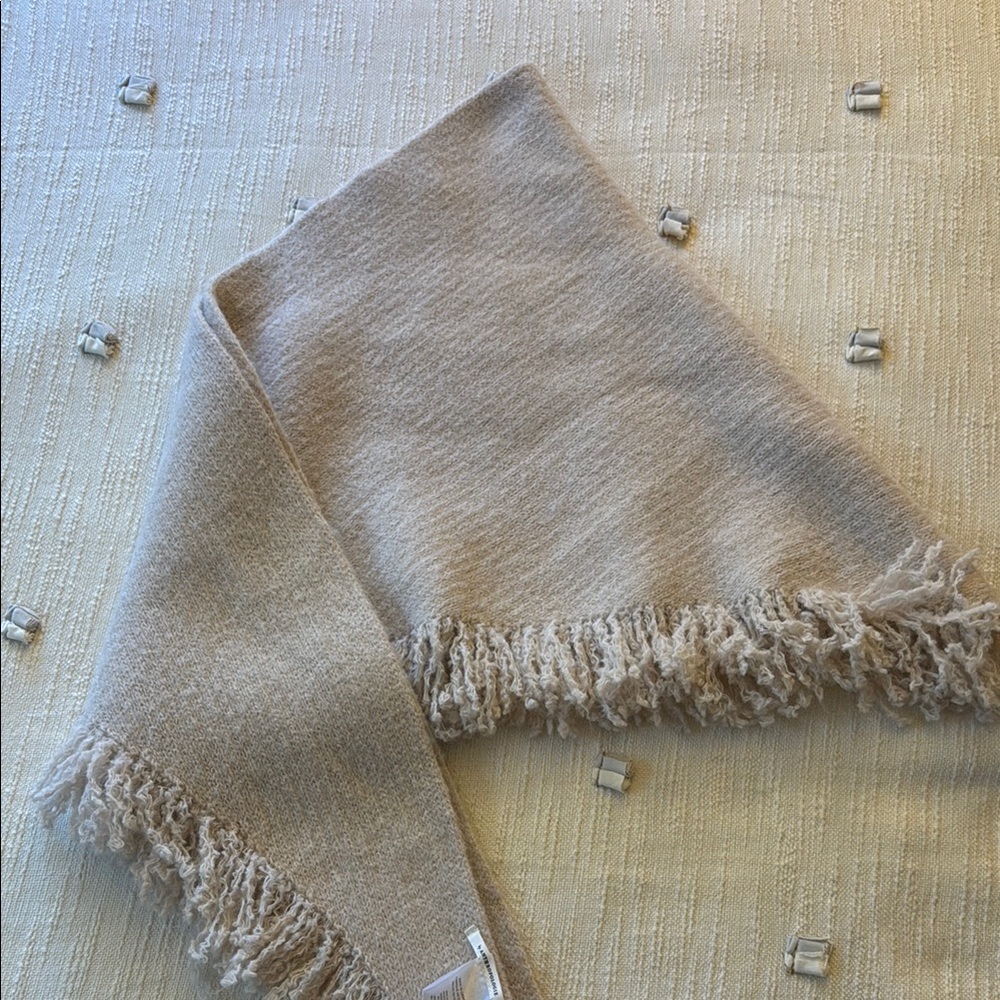 Anthropologie taupe scarf
